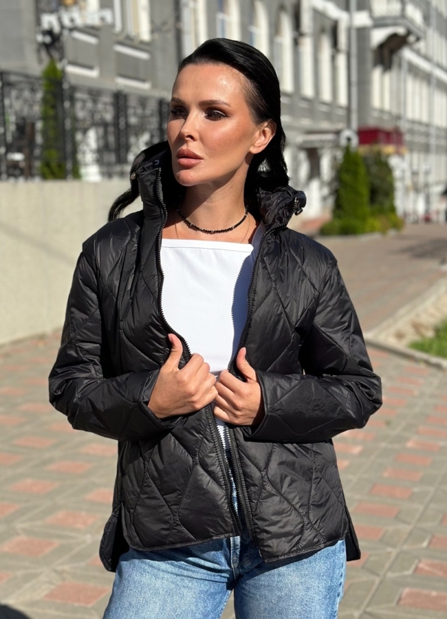 Женская стеганая куртка модель № 28282 универмаг малина