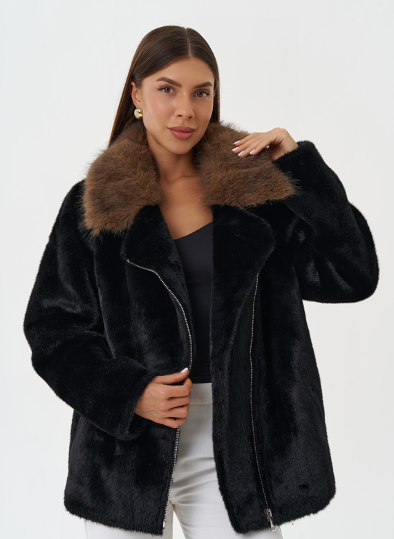 Куртка "косуха" из эко меха
