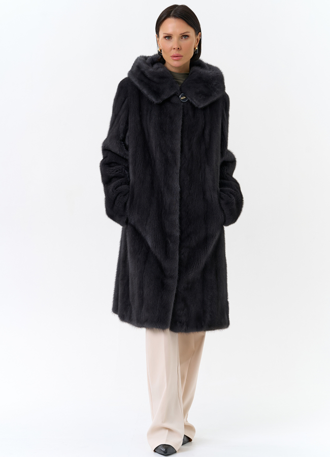 Шуба норка модель № 26125 универмаг малина