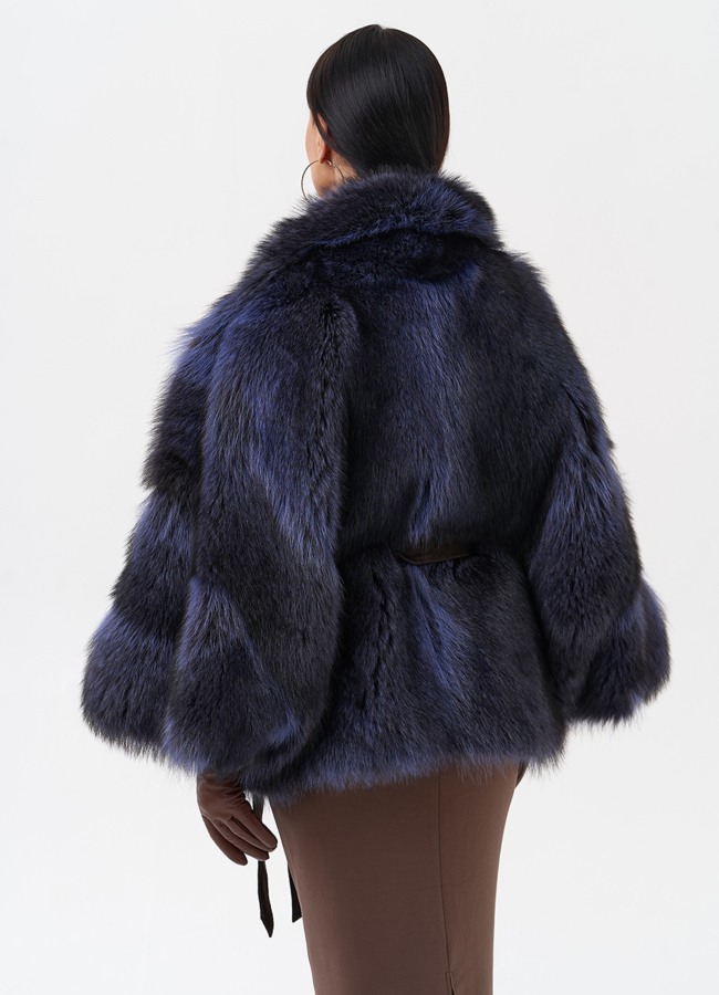 Шуба из енота летучая мышь модель № 29486 универмаг малина