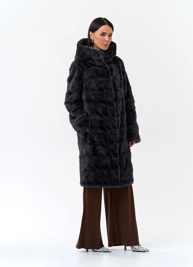 Шуба из меха норки модель № 34049 универмаг малина фото