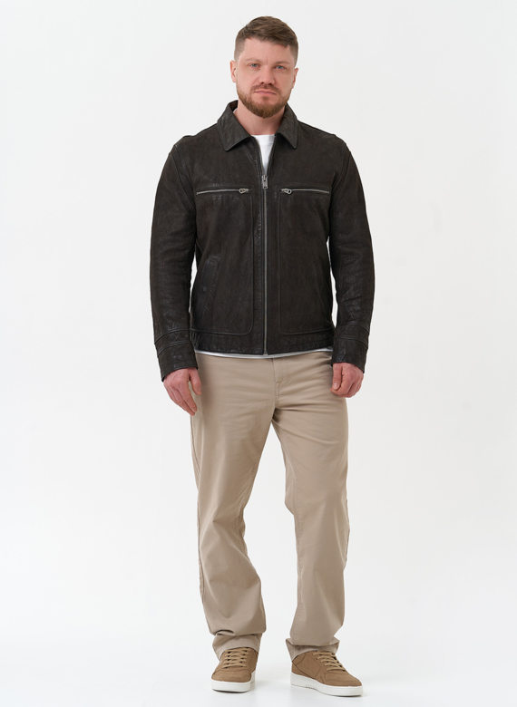 Мужская куртка из натуральной кожи 