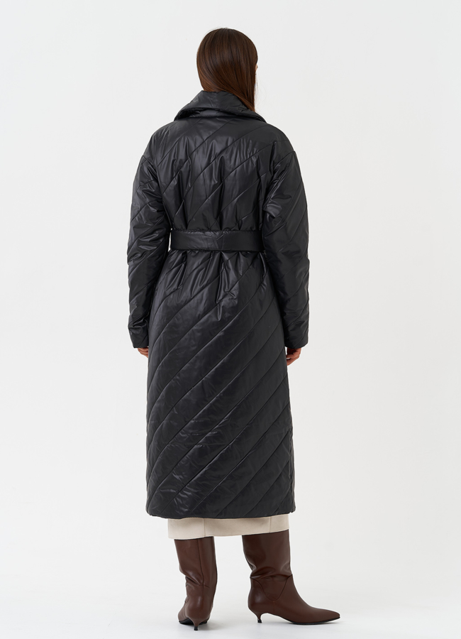 Стеганый пуховик с английским воротником модель № 28439 универмаг малина