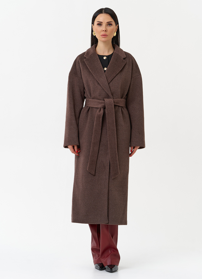 Женское пальто с английским воротником модель № 30198 в рассрочку