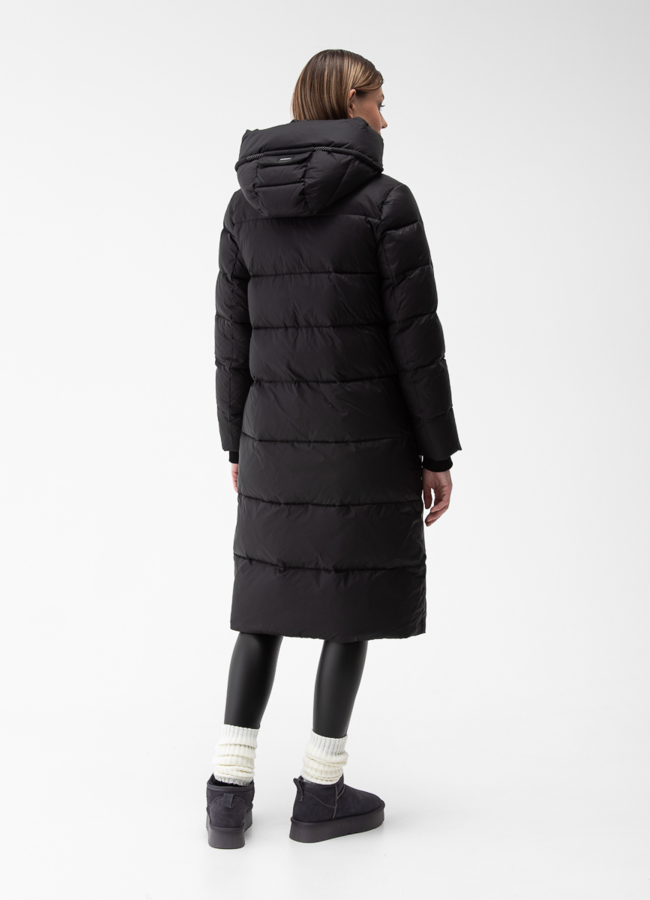 Пуховик женский с капюшоном  модель № 28017 в рассрочку